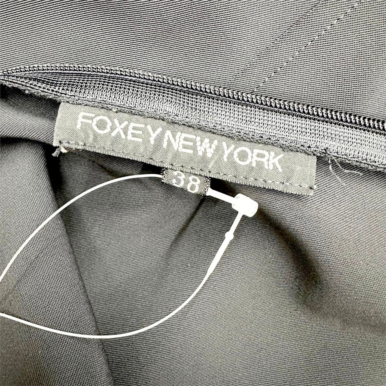 【美品】FOXEY NEWYORK フォクシーニューヨーク ノースリーブ プレーンワンピース サイズ38 ブラック