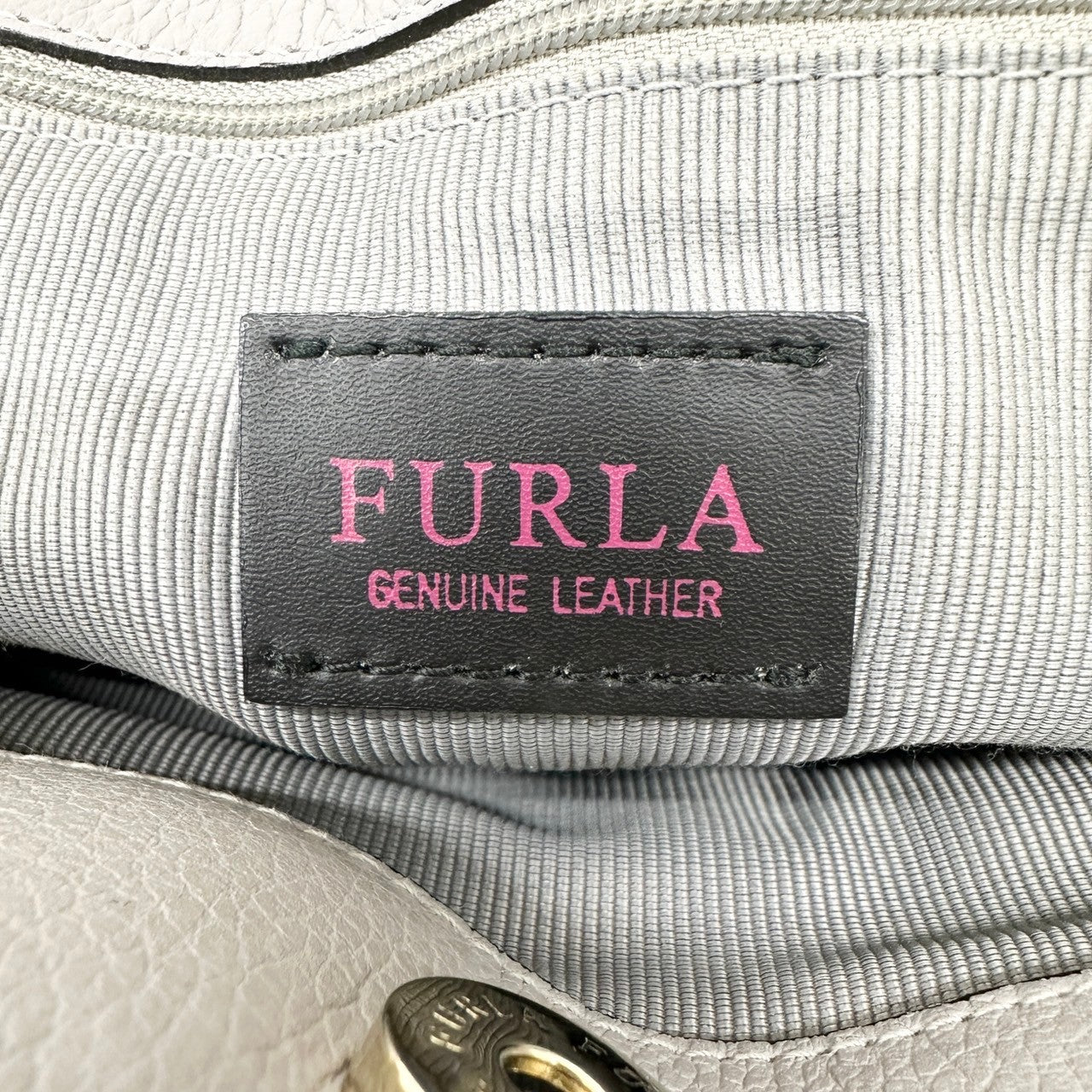 FURLA フルラ 2way ハンドバッグ ショルダーバッグ グレー F7590