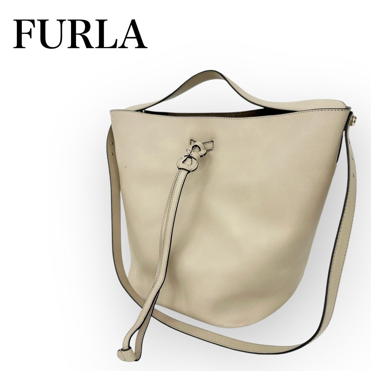 FURLA フルラ トートバッグ レザー ベージュ