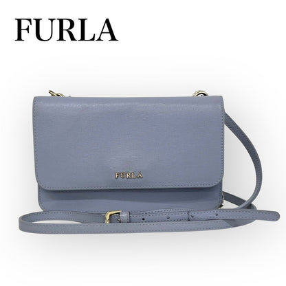 FURLA フルラ リーヴァ 2way ショルダーバック 長財布 レザー ライトパープル　　