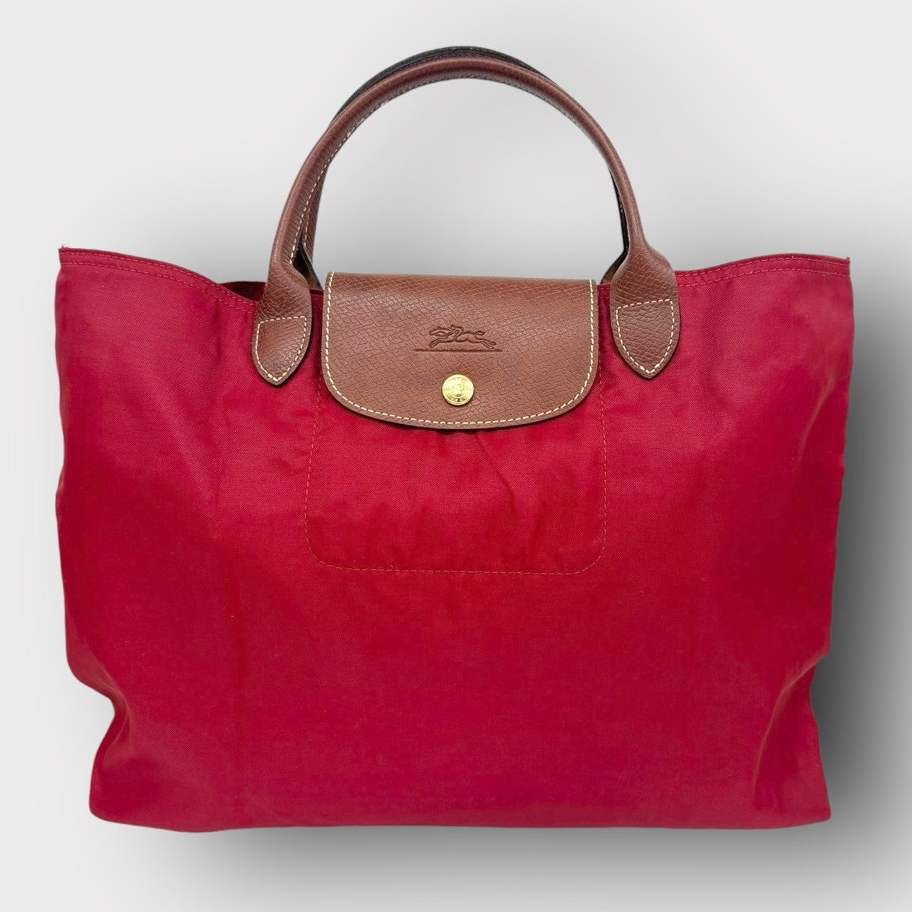 Longchamp ロンシャン トートバッグ ル・プリアージュ レッド