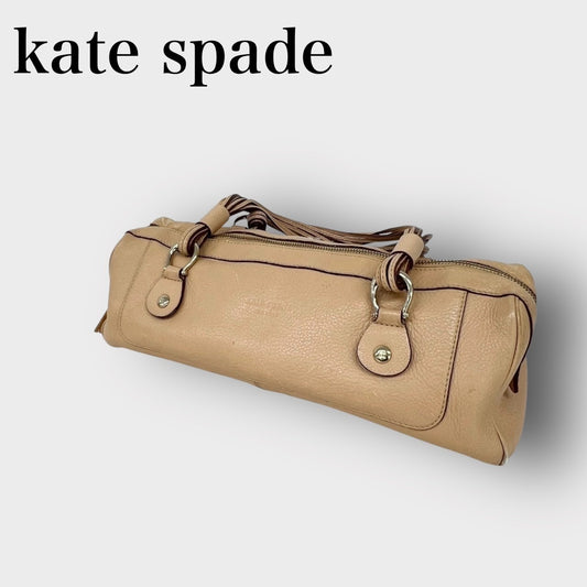 kate spade ケイトスペード ハンドバック ベージュ フリンジ付き