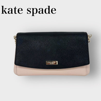 kate spade ケイトスペード 2way ショルダーバッグ ハンドバッグ ピンク ブラック バイカラー