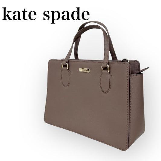 kate spade ケイトスペード 2way ハンドバッグ ショルダーバッグ ピンクブラウン レザー