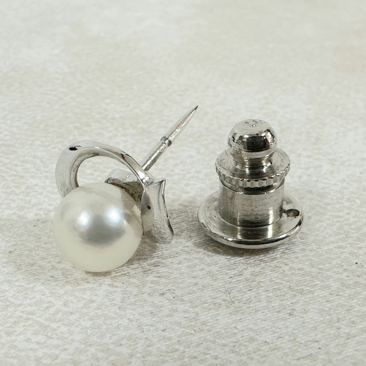 【箱付き・美品】TASAKI PEARLS タサキパール ブローチ タイタックピン シルバー 202406-2091