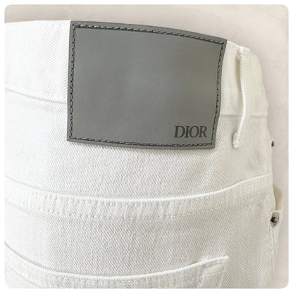 【少々汚れあり】Dior ディール ストレッチ ホワイトデニムパンツ サイズ31 202403-1460