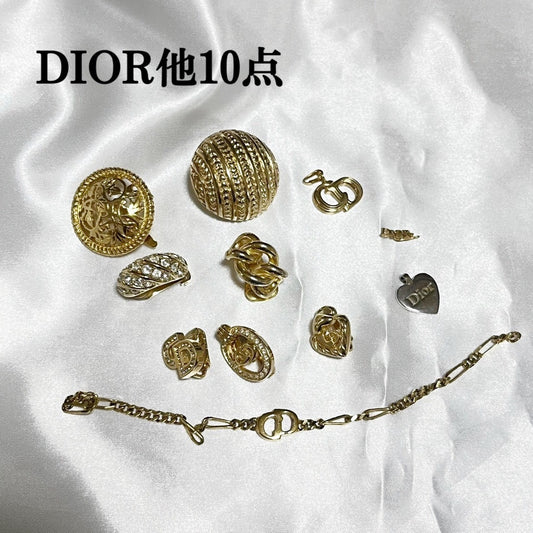 【傷や汚れあり】DIOR ディオール ゴールド系 アクセサリー11点セット 202403-1375