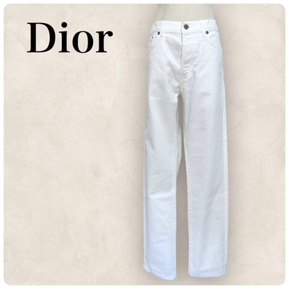 【少々汚れあり】Dior ディール ストレッチ ホワイトデニムパンツ サイズ31 202403-1460