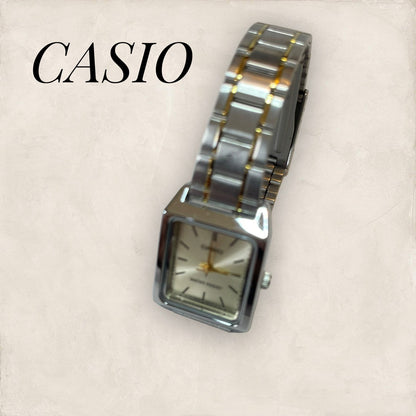 【美品・動作未確認】CASIO カシオ 腕時計 海外モデル LTP-v007 クォーツ シルバー 202406-0230　