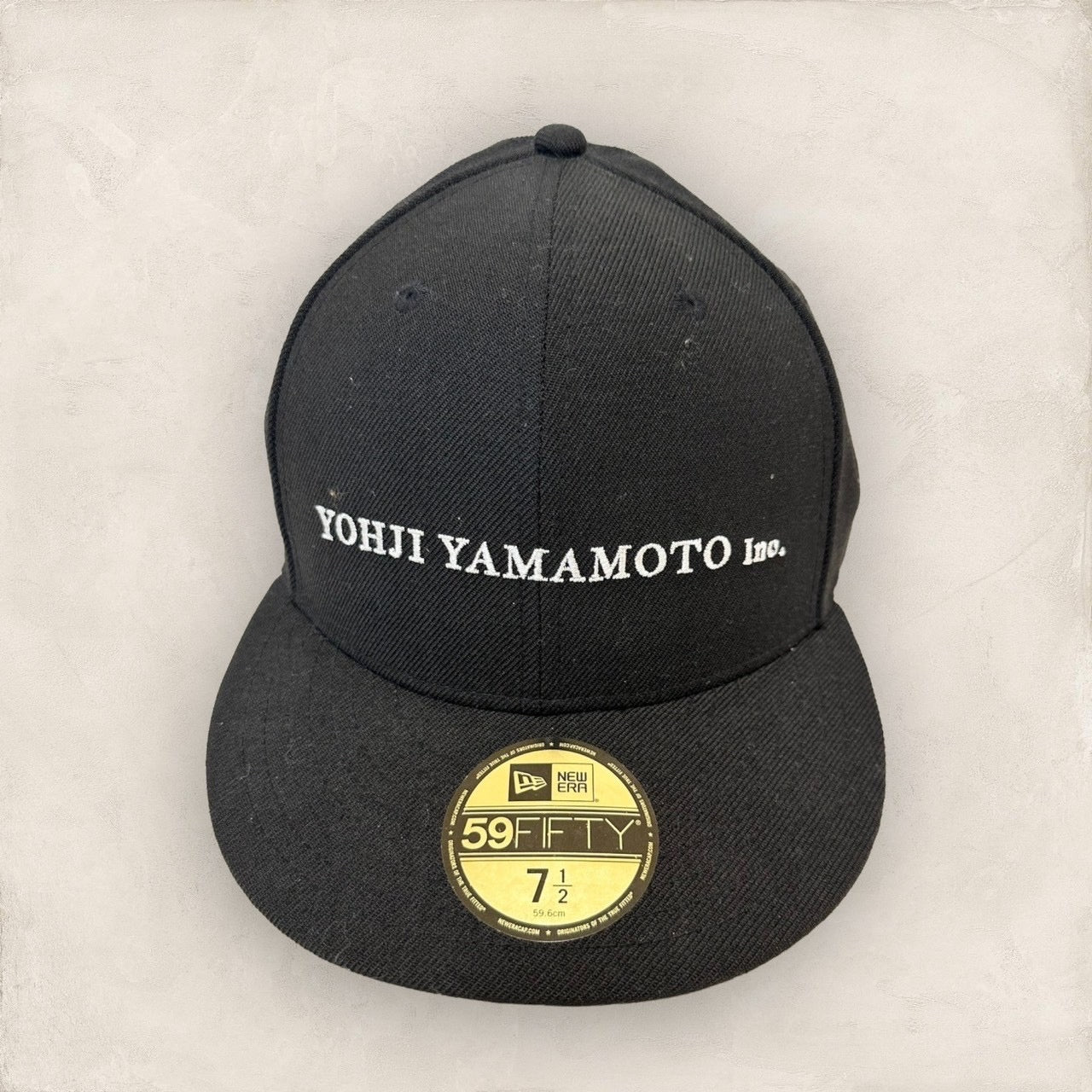 【美品】NEW ERA YOHJI YAMAMOTO Inc キャップ サイズ7 1/2 黒 ブラック 202406-2010