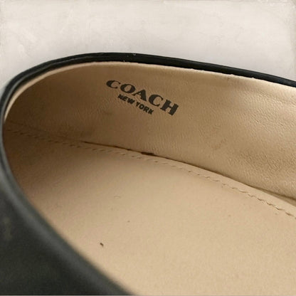 【少々使用感あり】COACH コーチ ポインテッドトゥパンプス カーフレザー×スエード  サイズ35.5 黒 ブラック 202406-2104