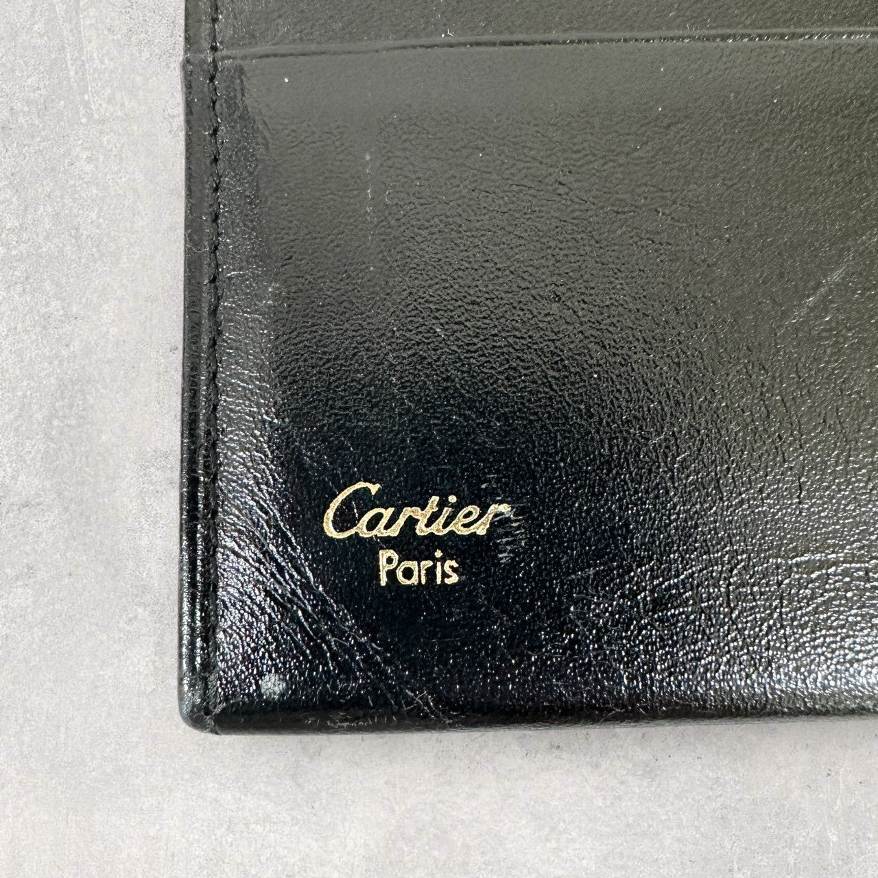 【使用感あり】Cartier カルティエ メンズ カードケース ブラック 黒 202406-0129