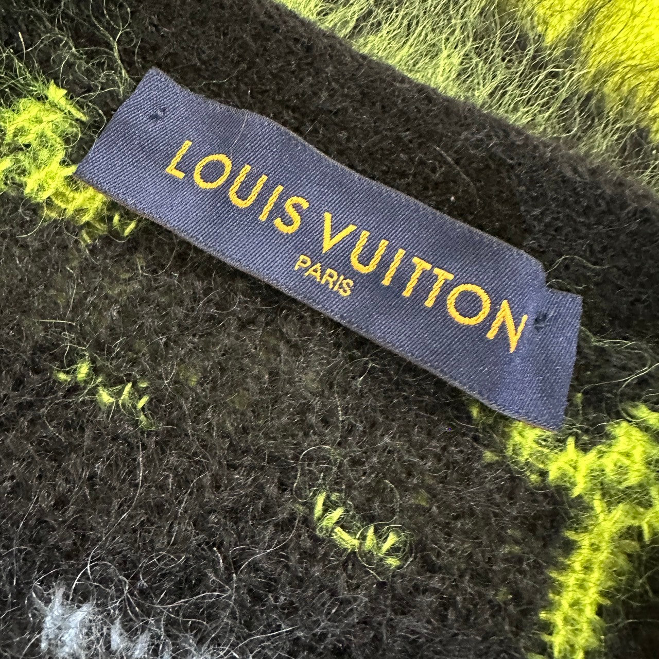 【美品】LOUIS VUITTON ルイヴィトン メンズ モノグラム モヘア カーディガン サイズXS  202406-0116