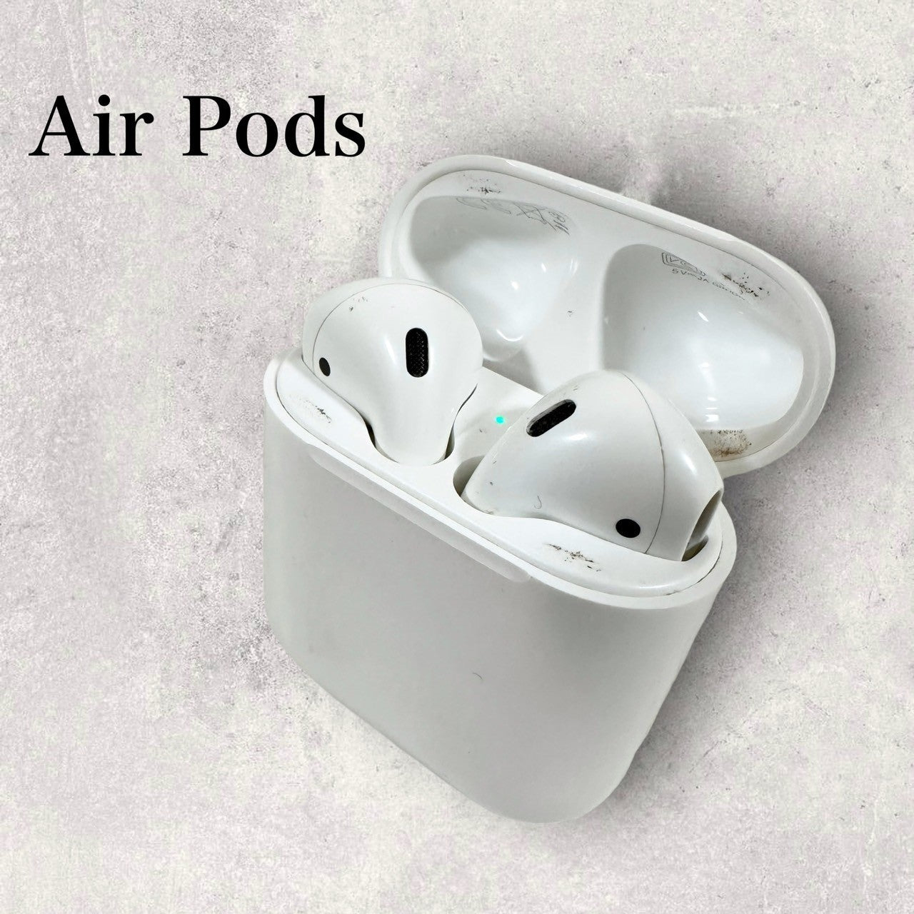 【ケースに汚れあり・動作確認済み】Apple アップル AirPods  (第2世代)  イヤホン A1602 202406-0291