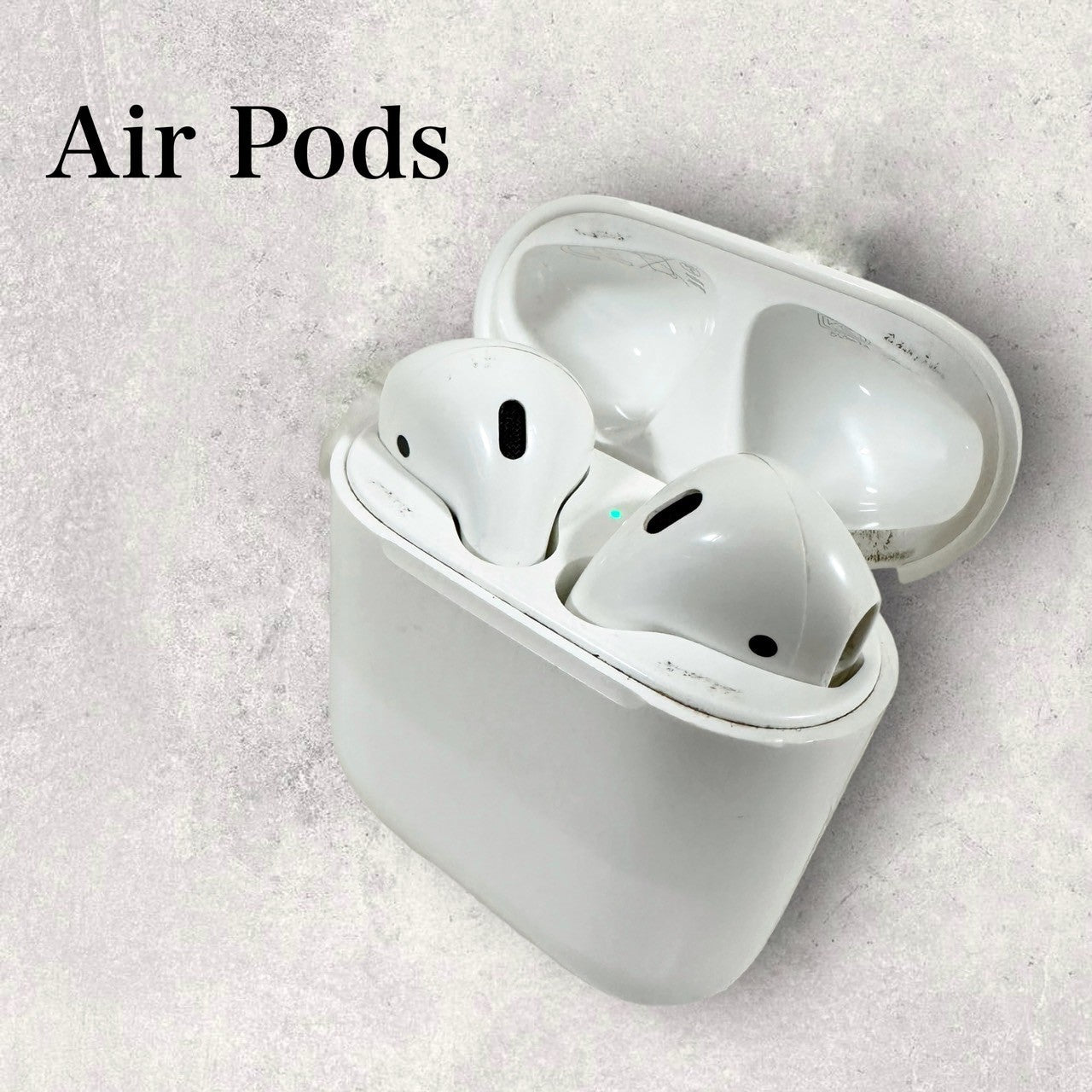 【ケースに汚れあり・動作確認済み】Apple アップル AirPods  (第2世代) イヤホン A1602 202406-0290