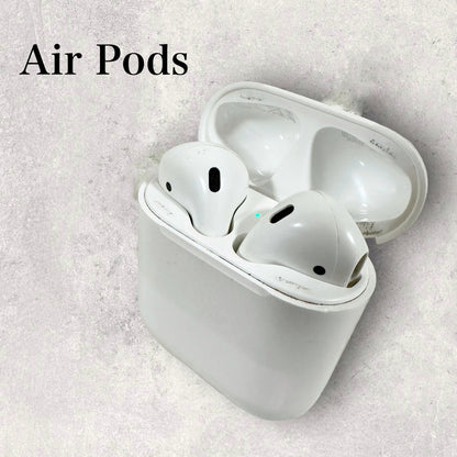 【ケースに汚れあり・動作確認済み】Apple アップル AirPods  (第2世代) イヤホン A1602 202406-0290