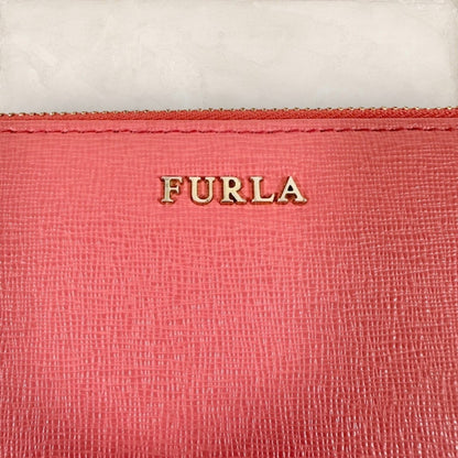 【美品・保存袋】FURLA フルラ 長財布 ロングウォレット ピンク 202406-2011