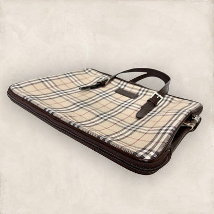 【美品】BURBERRY バーバリー ノバチェック キャンバス×レザー ２WAY ハンドバッグ  202406-2008