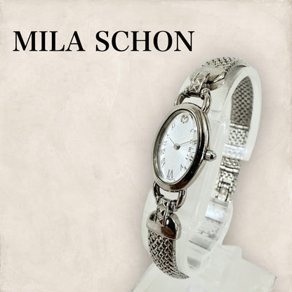 【訳あり・動作未確認】mira schon ミラショーン クォーツ腕時計シルバー202406-2059