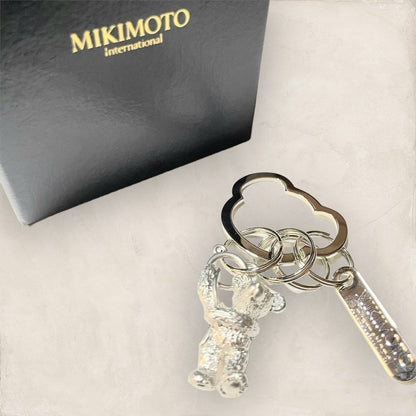 【未使用に近い・箱付き】MIKIMOTO ミキモト 熊キーリング シルバー 202406-0277