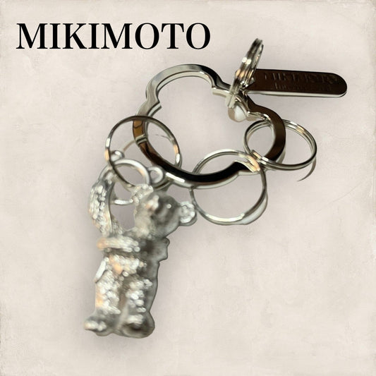 【未使用に近い・箱付き】MIKIMOTO ミキモト 熊キーリング シルバー 202406-0277