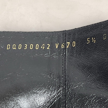 【美品・保存袋】Salvatore Ferragamo サルバトーレフェラガモ ショートブーツ ヒール ブラック 黒 サイズ5 1/2 202406-0199