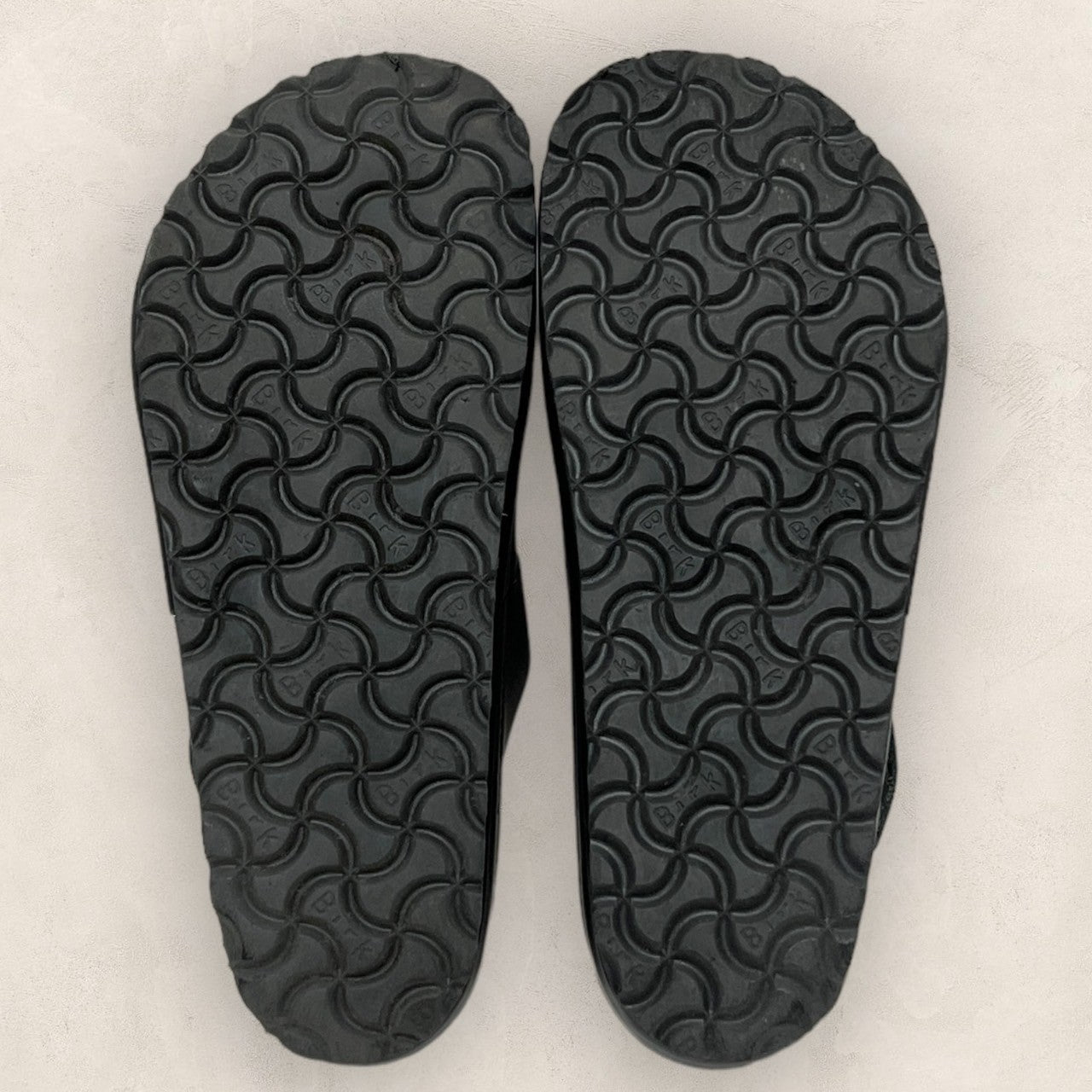 【美品】BIRKENSTOCX ビルケンシュトック コルク製のフットベッド サンダル ブラック 黒 サイズ39 202406-0201