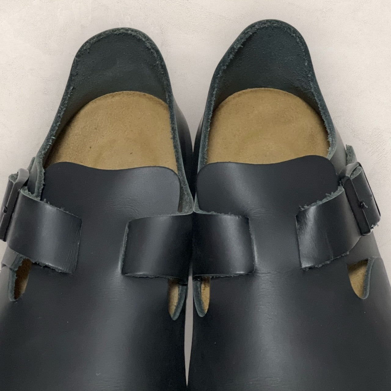 【美品】BIRKENSTOCX ビルケンシュトック コルク製のフットベッド サンダル ブラック 黒 サイズ39 202406-0201