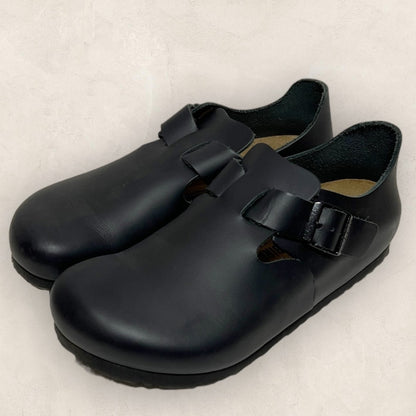 【美品】BIRKENSTOCX ビルケンシュトック コルク製のフットベッド サンダル ブラック 黒 サイズ39 202406-0201