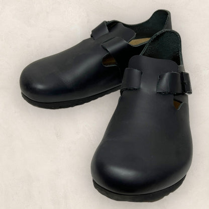 【美品】BIRKENSTOCX ビルケンシュトック コルク製のフットベッド サンダル ブラック 黒 サイズ39 202406-0201