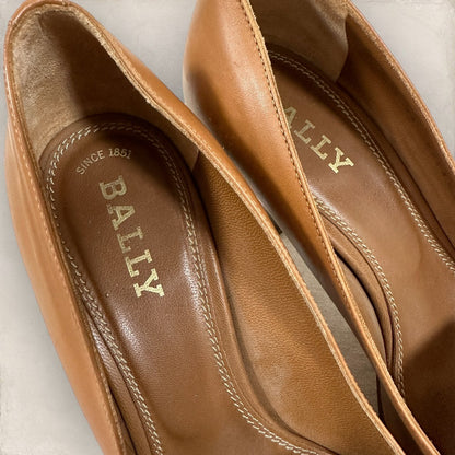 【傷や汚れあり】BALLY バリー パンプス  EU34 US4 1/2 キャメル 202406-0164