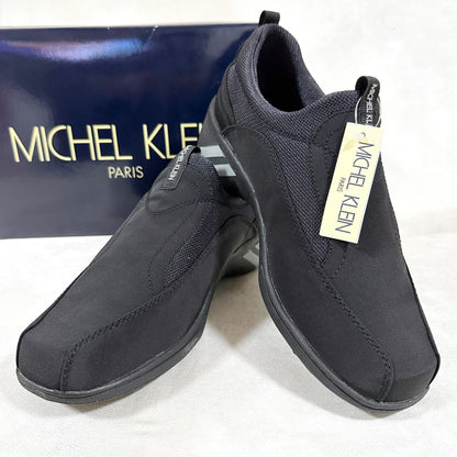 【タグ付き・箱付き】MICHEL KLEIN ミッシェルクラン 靴 スリッポン スニーカー ローカット ブラック 黒 サイズ39/24.5 202406-0185