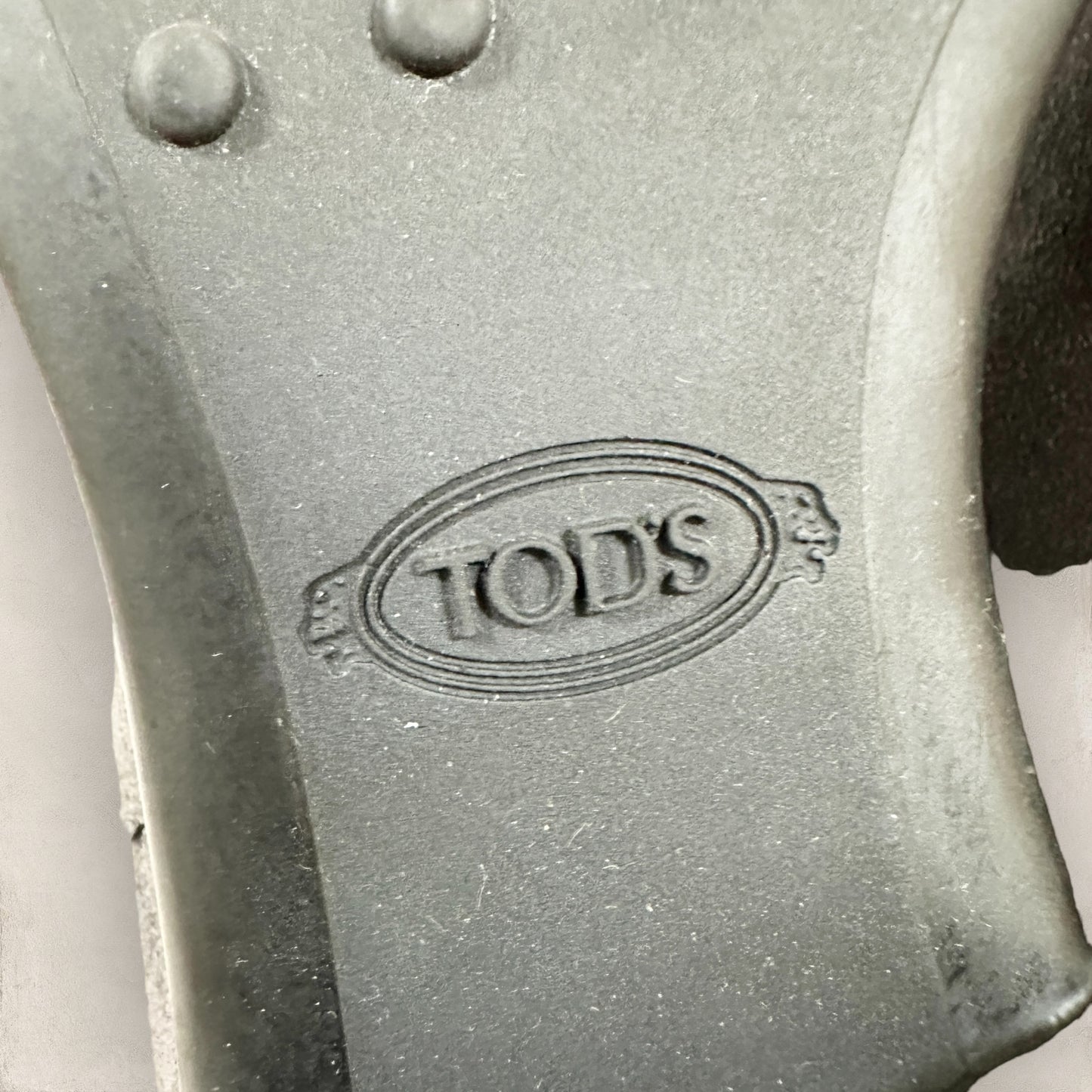 【やや色抜けあり・袋付き】TOD'S トッズ ショートブーツ スエード グレーサイズ37 202406-0178