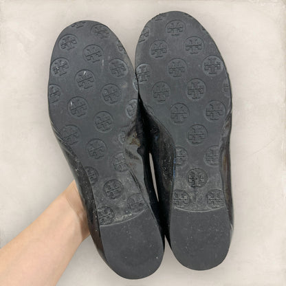 【ややスレあり・箱付き】Tory Burch トリーバーチ フラットシューズ バレエシューズ ブラック 黒 202406-0186