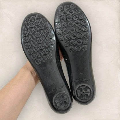 【ややスレあり・箱付き】Tory Burch トリーバーチ フラットシューズ バレエシューズ ブラック 黒 202406-0186