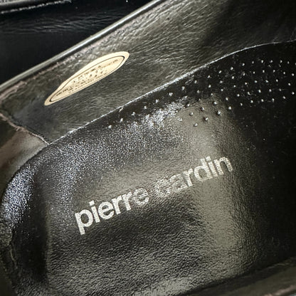 【使用感あり】pierre cardin ピエールカルダン ローファー ビジネスシューズ レザーメンズ ブラック 黒 サイズ25 202406-0179