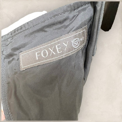 【美品】FOXEY フォクシー キャミソールワンピース ドレス 黒 ブラック 40 202406-0155