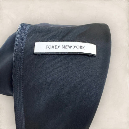 【美品】FOXEY NEW YORK フォクシーニューヨーク タイトワンピース 黒 ブラック サイズ38 202406-0156