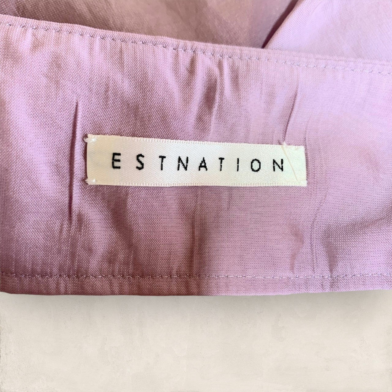 【目立った傷や汚れなし】ESTNATION エストネーション スカート  ロングスカート フレアスカート アシンメトリー  ラベンダー パープル 紫 サイズ36 日本製 202406-0331