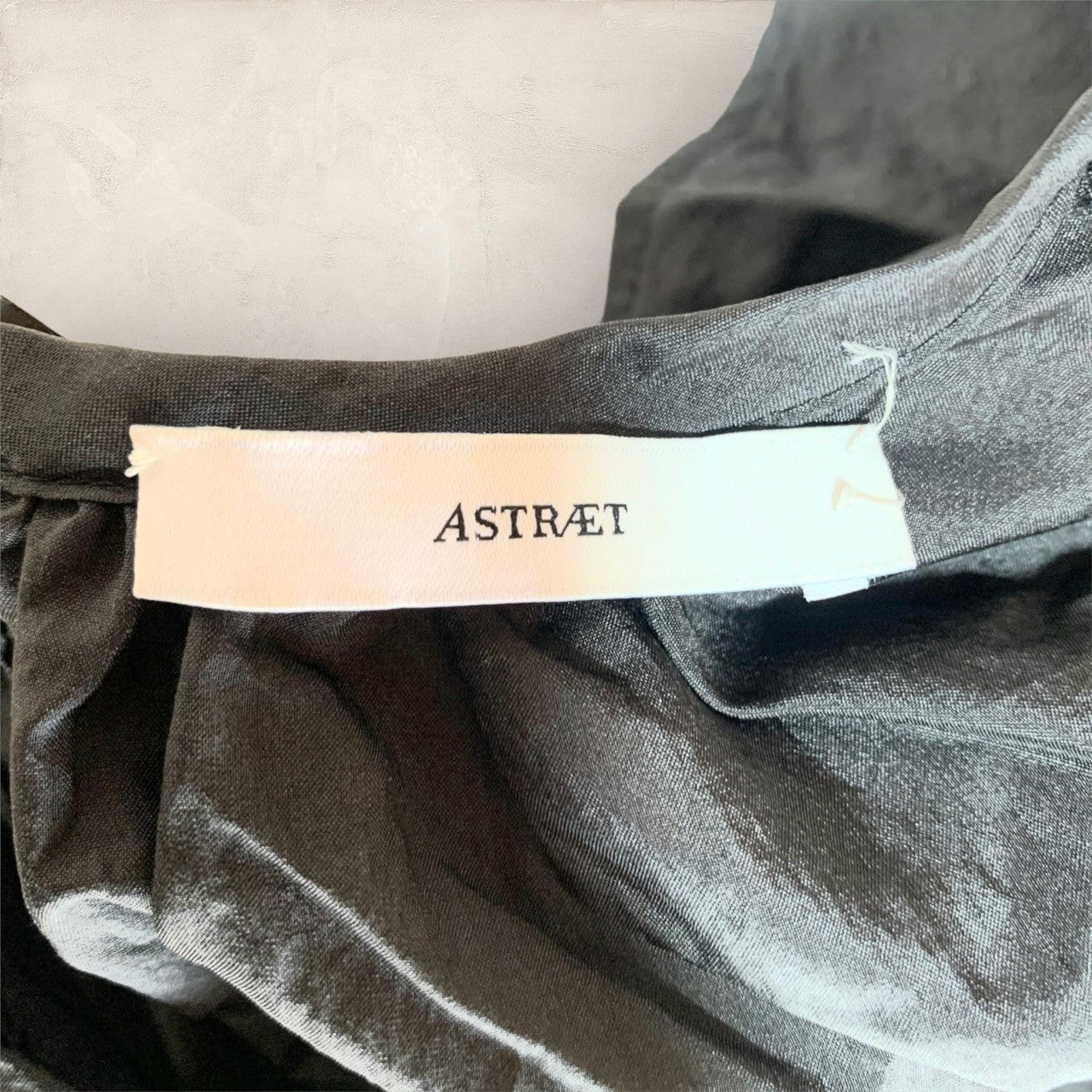 【目立った傷や汚れなし】ASTRAET アストラット ワンピース ノースリーブロングワンピース ブラック黒 サイズ1 日本製 202406-0333