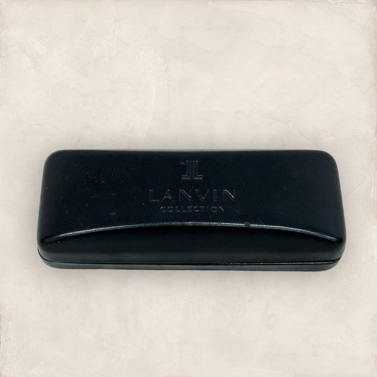 【少し歪みあり・ケース付き】LANVIN ランバン メガネ ブラック 黒 VLC018J 202406-0361