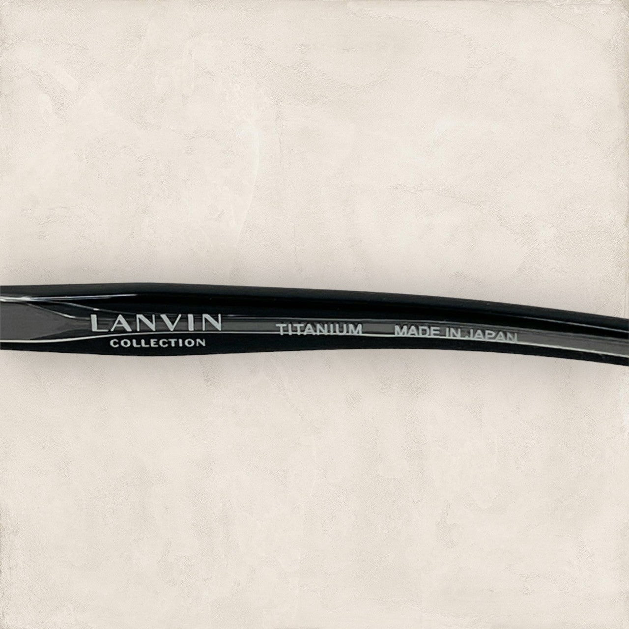 【少し歪みあり・ケース付き】LANVIN ランバン メガネ ブラック 黒 VLC018J 202406-0361