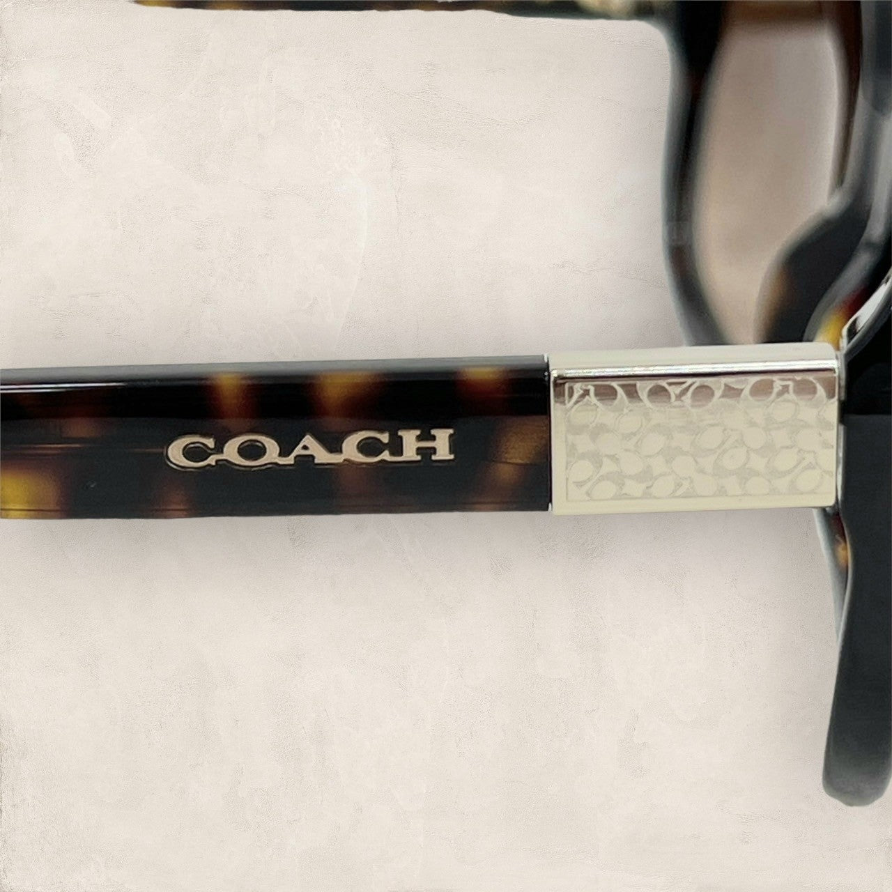 【目立つ傷汚れなし・ケース付き】COACH コーチ サングラス べっこう風 ブラウン 501274 202406-0358