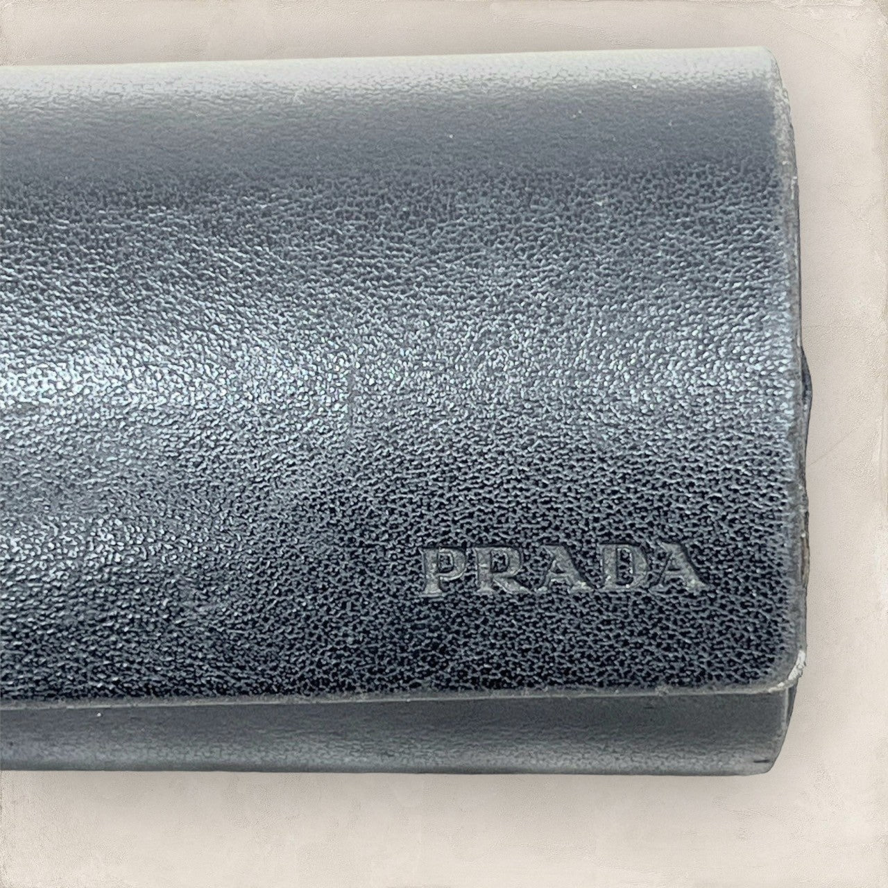 【少し歪みあり・ケース付き】PRADA プラダ メガネ ブラック シルバー 黒 VPR 70L 202406-0360