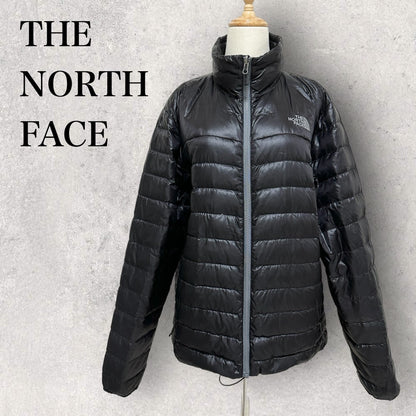 【傷あり】THE NORTH FACE ザ ノースフェイス メンズ ダウン ナイロン ジャンパー サイズM/M 黒 ブラック 202406-0118