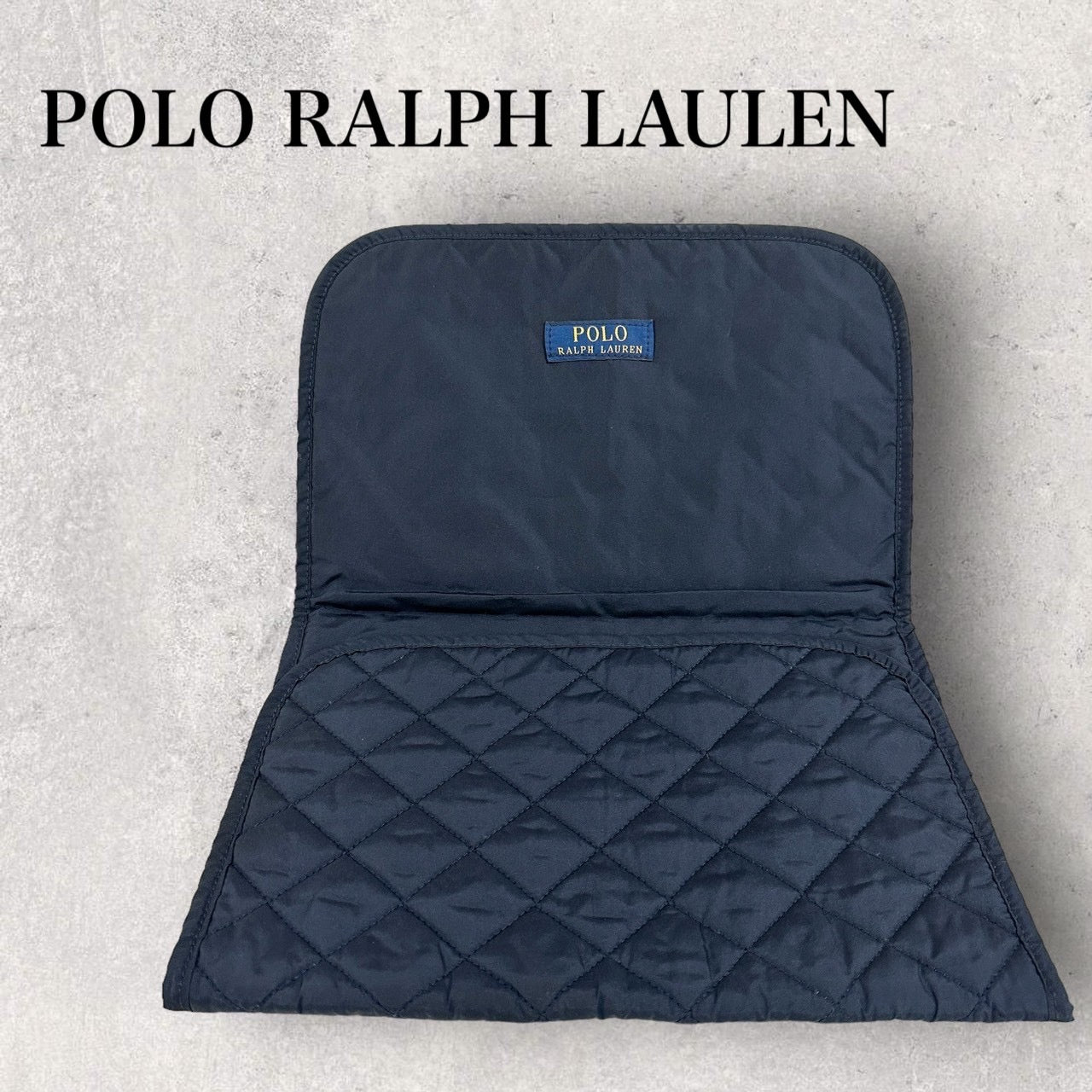 【美品】POLO RALPH LAULEN ポロ ラルフローレン おむつ替えシート ネイビー 202406-0120