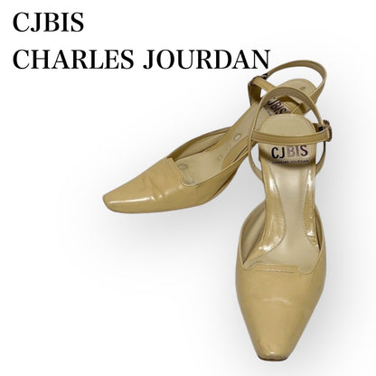 CJBIS CHARLES JOURDAN シャルル ジョルダン パンプス ヒール ベージュ サイズ5 1/2